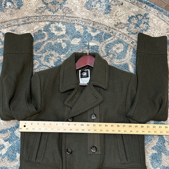 G-Star Dark Green Pea Coat - Picture 4 of 11
